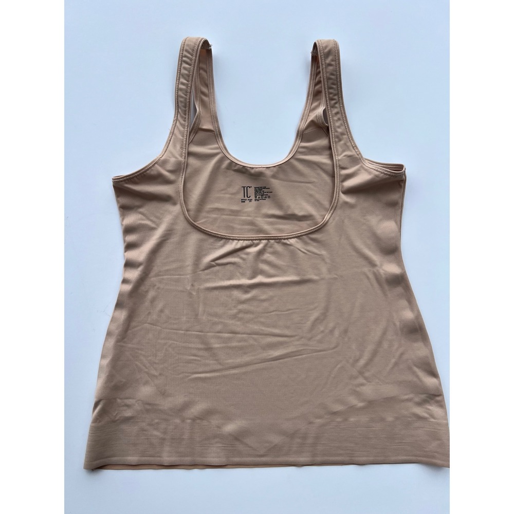 TC Fine Intimates Tank Top Shapewear‎ Smoothing Beige 2X Plus Size